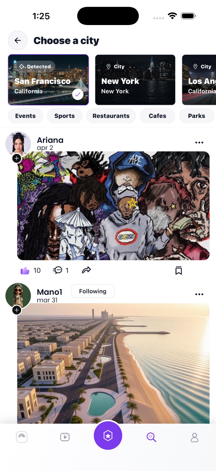 Clikyo local community feed